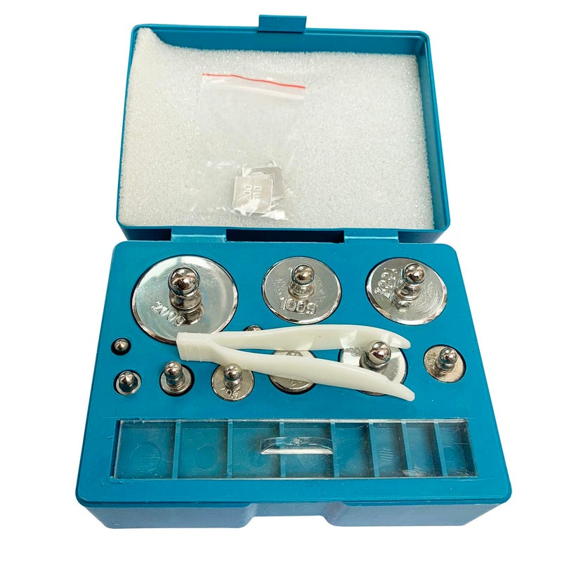 JENSWILL Calibration Weight 19PCs/Set,10mg-200g Total: 501.1g Weights Precision Stainless Balance Scale for Digital Jewellery Scale Lab Educational Science - Image 2